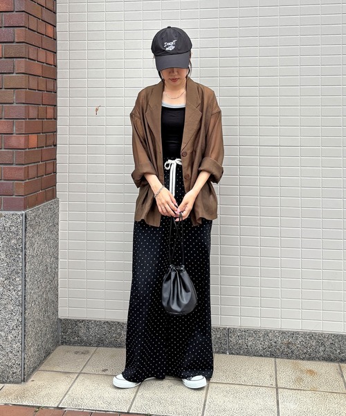 ISOOK（アイスー）の「【ISOOK / アイスー】ドットイージーパンツ / リラックスパンツ 柄パンツ 水玉 ZOZOTOWN限定（その他パンツ・レディース・ブラック・FREE）」の21枚目の写真