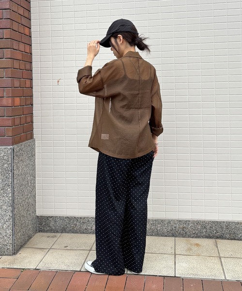 ISOOK（アイスー）の「【ISOOK / アイスー】ドットイージーパンツ / リラックスパンツ 柄パンツ 水玉 ZOZOTOWN限定（その他パンツ・レディース・ブラック・FREE）」の20枚目の写真