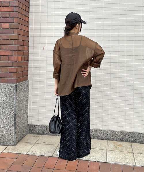 ISOOK（アイスー）の「【ISOOK / アイスー】ドットイージーパンツ / リラックスパンツ 柄パンツ 水玉 ZOZOTOWN限定（その他パンツ・レディース・ブラック・FREE）」の19枚目の写真