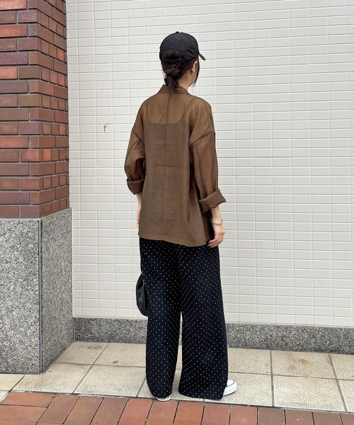 ISOOK（アイスー）の「【ISOOK / アイスー】ドットイージーパンツ / リラックスパンツ 柄パンツ 水玉 ZOZOTOWN限定（その他パンツ・レディース・ブラック・FREE）」の18枚目の写真