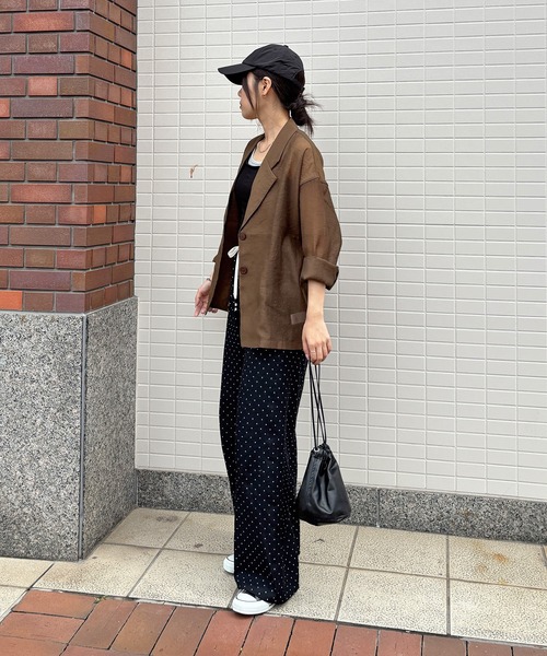 ISOOK（アイスー）の「【ISOOK / アイスー】ドットイージーパンツ / リラックスパンツ 柄パンツ 水玉 ZOZOTOWN限定（その他パンツ・レディース・ブラック・FREE）」の17枚目の写真