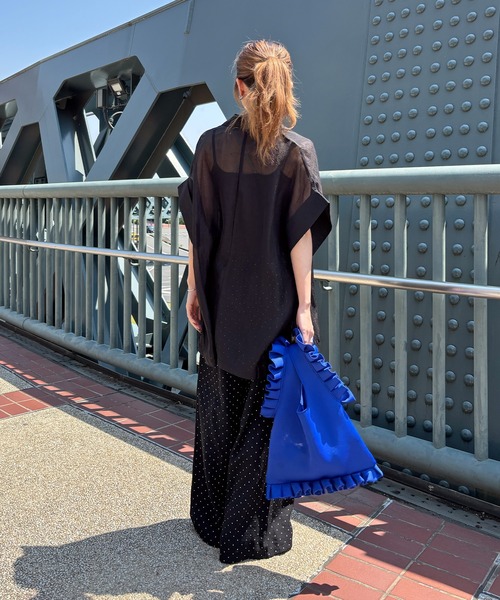 ISOOK（アイスー）の「【ISOOK / アイスー】ドットイージーパンツ / リラックスパンツ 柄パンツ 水玉 ZOZOTOWN限定（その他パンツ・レディース・ブラック・FREE）」の4枚目の写真