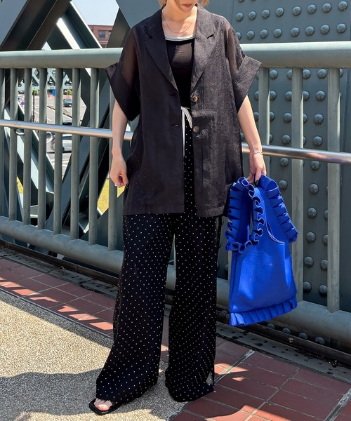 ISOOK（アイスー）の「【ISOOK / アイスー】ドットイージーパンツ / リラックスパンツ 柄パンツ 水玉 ZOZOTOWN限定（その他パンツ・レディース・ブラック・FREE）」の13枚目の写真