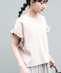ITEMS URBANRESEARCH（アイテムズ アーバンリサーチ）の「ドッキングフリルTシャツ（Tシャツ/カットソー）」