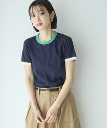 FilMelange（フィルメランジェ）の「FilMelange × Firsthand/フィルメランジェ 別注 EMMA / 配色 リンガーTシャツ（Tシャツ/カットソー）」