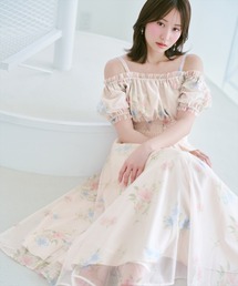WILLSELECTION | 【再入荷予約受付中】フラワーメッシュオフショルワンピース(ワンピース)