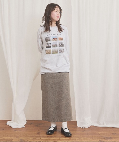 fig Ｌondon（フィグロンドン）の「Where wind runs long sleeve（Tシャツ/カットソー・レディース・アッシュグレー・FREE）」の9枚目の写真