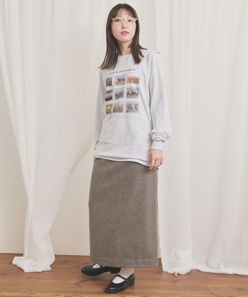 fig Ｌondon（フィグロンドン）の「Where wind runs long sleeve（Tシャツ/カットソー・レディース・アッシュグレー・FREE）」の10枚目の写真