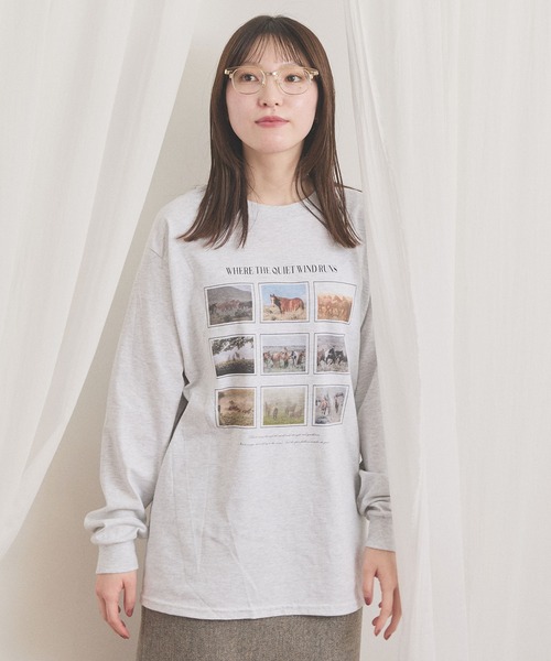 fig Ｌondon（フィグロンドン）の「Where wind runs long sleeve（Tシャツ/カットソー・レディース・アッシュグレー・FREE）」の15枚目の写真