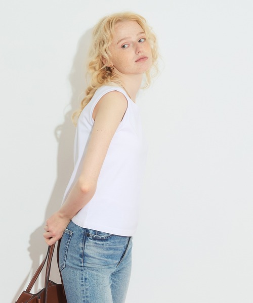 coca(coca)(コカ)の「クルーネックタンク(タンクトップ・レディース・ライトグリーン/ブラック/チャコール・L/M/S/XL)」の6枚目の写真