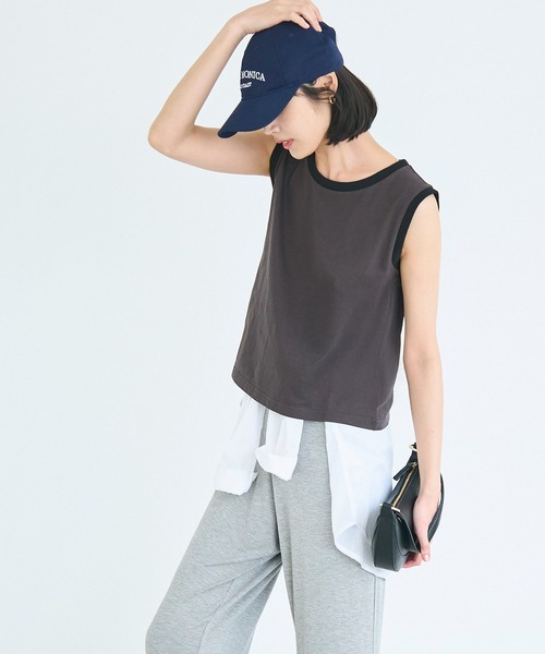 coca(coca)(コカ)の「クルーネックタンク(タンクトップ・レディース・ライトグリーン/ブラック/チャコール・L/M/S/XL)」の17枚目の写真