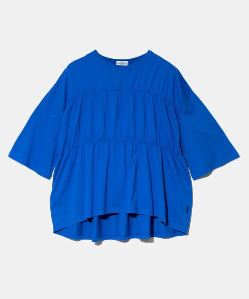 go slow caravan（ゴースローキャラバン）の「GENTIL/ジャンティー　シャーリング 7分袖 PO（Tシャツ/カットソー・レディース・レッド/ホワイト/ブルー・FREE）」の3枚目の写真