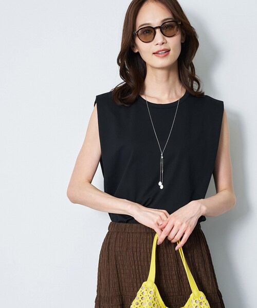 Reflect(リフレクト)の「【UVカット/接触冷感/吸水速乾】フレンチスリーブプルオーバー(Tシャツ/カットソー・レディース・ブラック/オレンジ/ホワイト・00)」の14枚目の写真