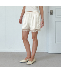 P3308 レースシルキーショーツ_Cream