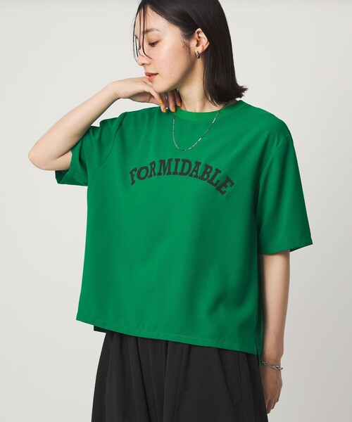 green label relaxing(グリーンレーベルリラクシング)の「【WEB限定】<at ease>ジョーゼット プリント カットソー 吸水速乾(Tシャツ/カットソー・レディース・ブラック/ホワイト/ベージュ/ケリーグリーン・FREE)」の11枚目の写真