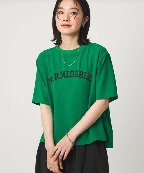 green label relaxing(グリーンレーベルリラクシング)の「【WEB限定】<at ease>ジョーゼット プリント カットソー 吸水速乾(Tシャツ/カットソー・レディース・ブラック/ホワイト/ベージュ/ケリーグリーン・FREE)」の12枚目の写真