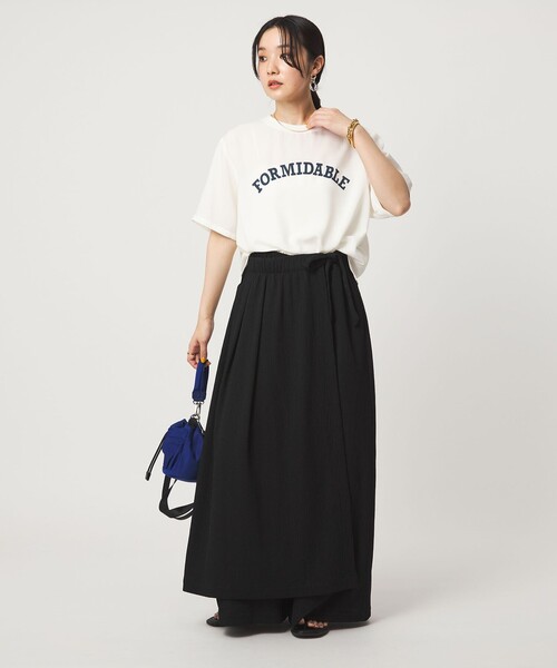 green label relaxing(グリーンレーベルリラクシング)の「【WEB限定】<at ease>ジョーゼット プリント カットソー 吸水速乾(Tシャツ/カットソー・レディース・ブラック/ホワイト/ベージュ/ケリーグリーン・FREE)」の19枚目の写真