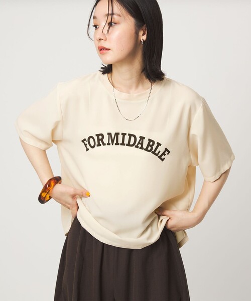 green label relaxing(グリーンレーベルリラクシング)の「【WEB限定】<at ease>ジョーゼット プリント カットソー 吸水速乾(Tシャツ/カットソー・レディース・ブラック/ホワイト/ベージュ/ケリーグリーン・FREE)」の21枚目の写真