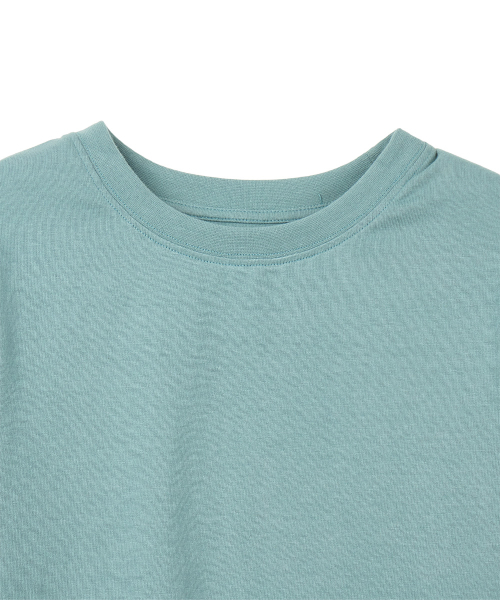 DANDEL(ダンデル)の「DD asym side rib tee (DUSTY MINT)(Tシャツ/カットソー・レディース・その他・1/2)」の3枚目の写真