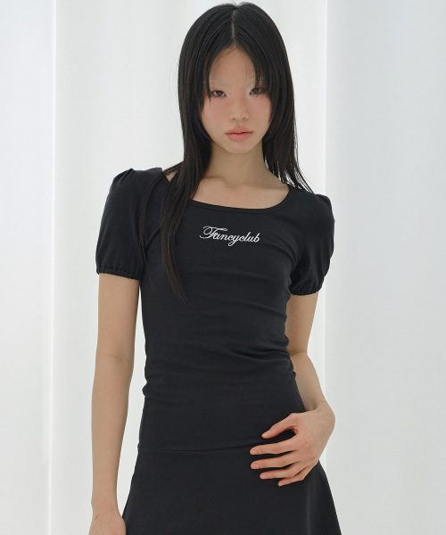 FANCY CLUB(ファンシークラブ)の「コットンフレアミニワンピース (ブラック) F26QD062(ワンピース・レディース・その他・ONE)」の3枚目の写真