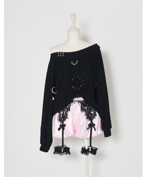 AVENCHUMU（アバンチュウム）の「Race garter balloon short pants（その他パンツ・レディース・ブラック×ピンク/ブラック/ホワイト×ピンク・FREE）」の11枚目の写真