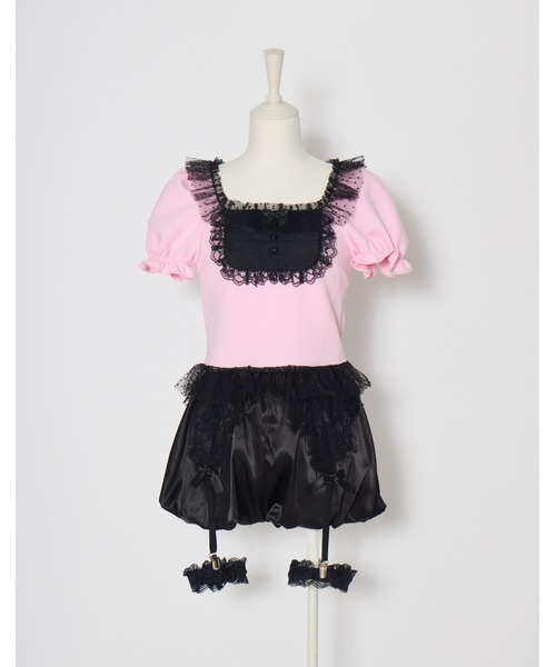 AVENCHUMU（アバンチュウム）の「Race garter balloon short pants（その他パンツ・レディース・ブラック×ピンク/ブラック/ホワイト×ピンク・FREE）」の12枚目の写真
