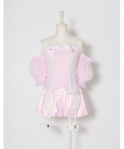 AVENCHUMU（アバンチュウム）の「Race garter balloon short pants（その他パンツ・レディース・ブラック×ピンク/ブラック/ホワイト×ピンク・FREE）」の14枚目の写真