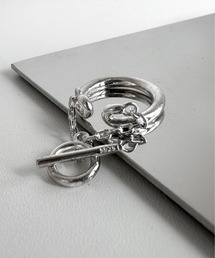 LVEU.（ラブユ.）の「【LVEU.】チェーンシルバーリング / リング 指輪 アクセサリー レイヤード 二連 チェーン シルバー ZOZOTOWN限定（リング）」