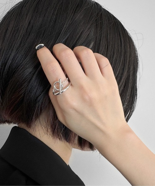 LVEU.(ラブユ.)の「【LVEU.】チェーンシルバーリング / リング 指輪 アクセサリー レイヤード 二連 チェーン シルバー ZOZOTOWN限定(リング・レディース・シルバー・FREE)」の10枚目の写真