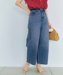 HIGH WAIST SKINNY FLARE DENIM PANTS ハイウエストスキニーフレア