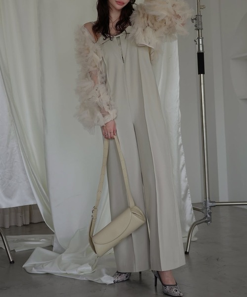 WILLFULLY(ウィルフリー)の「motif tulle sheer bolero tops(カーディガン/ボレロ・レディース・ピンク/ナチュラル/ブラック・FREE)」の13枚目の写真