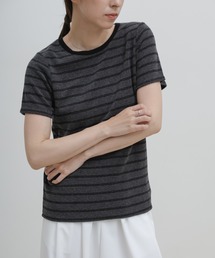 select MOCA | 【S/Mサイズ展開】パイルボーダーTシャツ(Tシャツ/カットソー)