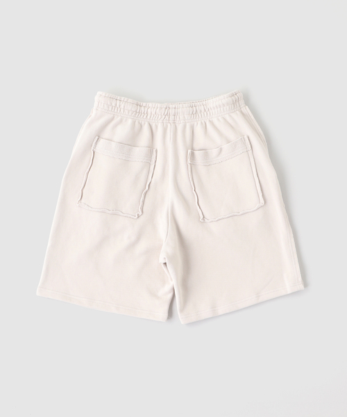 JOURNAL STANDARD relume(ジャーナルスタンダード レリューム)の「ラフカット フェード加工 スウェット ショーツ(その他パンツ・メンズ・ライトグリーン/ピンク/サックスブルー/ベージュ・LARGE/MEDIUM)」の7枚目の写真