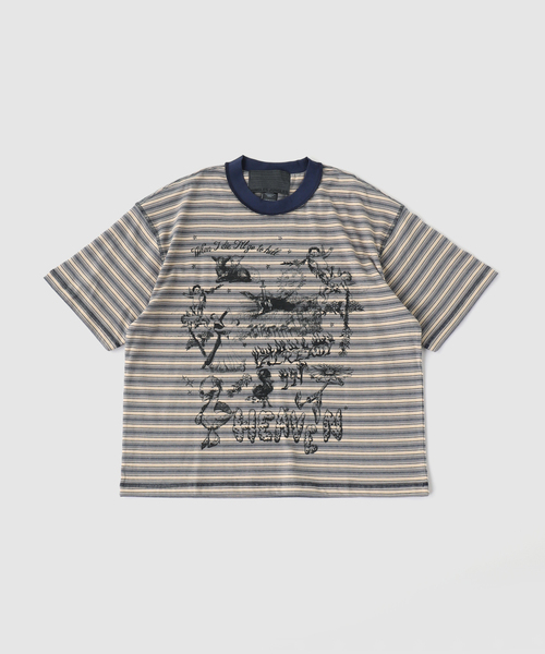 JOURNAL STANDARD(ジャーナルスタンダード)の「JUNGLES Already in Heaven Striped Tee(Tシャツ/カットソー・メンズ・その他・LARGE/MEDIUM)」の1枚目の写真