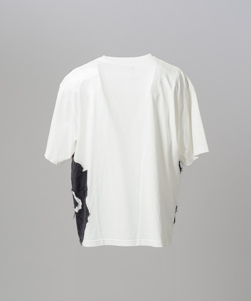 MAISON SPECIAL(メゾンスペシャル)の「《UNISEX》Flower Patches Prime-Over Crew Neck T-shirt/フラワーパッチプライムオーバークルーネックTシャツ【MAISON SPECIAL/メゾンスペシャル】(Tシャツ/カットソー・メンズ・ブラック/ホワイト・2/1/0)」の15枚目の写真