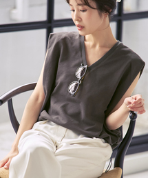 Le Minor（ルミノア）の「Le minor/ルミノア NOBLE別注 Vネックドロストプルオーバー（Tシャツ/カットソー）」