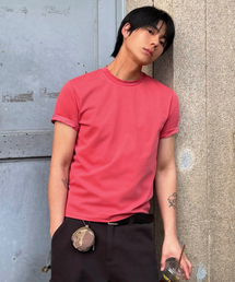 90年代ヴィンテージフィットピグメントTシャツ[レッド]