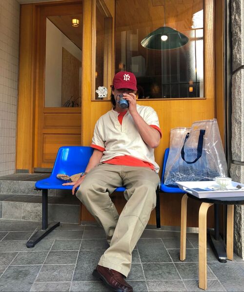 LEIRE（ルアール）の「90年代ヴィンテージフィットピグメントTシャツ[レッド]（Tシャツ/カットソー・メンズ・その他・2XL/MEDIUM/LARGE/X-LARGE）」の2枚目の写真