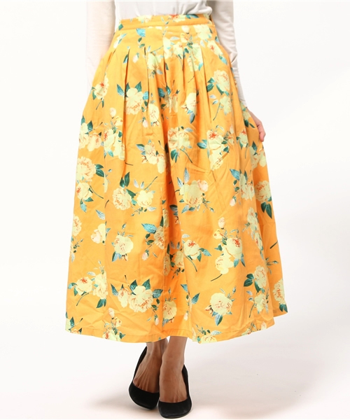 MOUSSY(マウジー)の「FLOWER MIMOLLET SK/F(スカート・レディース・イエロー系その他/ダークネイビー・0/1/2)」の4枚目の写真