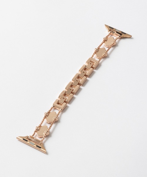 emonique(エモニーク)の「合金 花柄 アップルウォッチバンド Apple Watch バンド【38mm/40mm/41mm 対応】(デジタル腕時計・レディース・ピンクゴールド/ゴールド系1/ホワイト/ゴールド系/シルバー系1/シルバー系・38)」の9枚目の写真