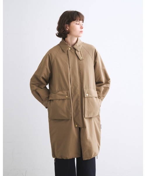 Traditional Weatherwear(トラディショナルウェザーウェア)の「ELTON LONG QLT(ダウンジャケット/コート・レディース・ベージュ・34)」の1枚目の写真