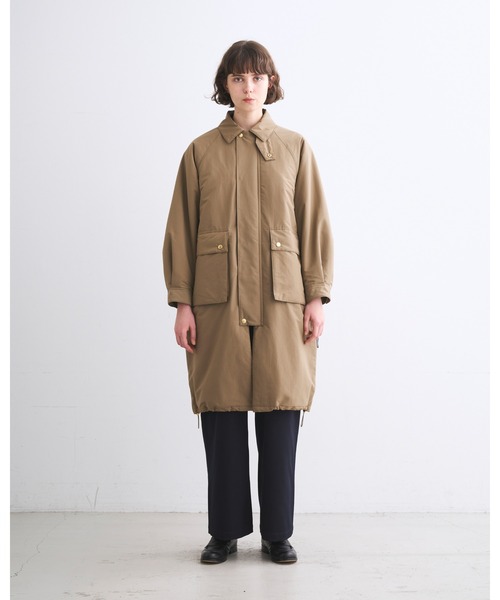 Traditional Weatherwear(トラディショナルウェザーウェア)の「ELTON LONG QLT(ダウンジャケット/コート・レディース・ベージュ・34)」の3枚目の写真