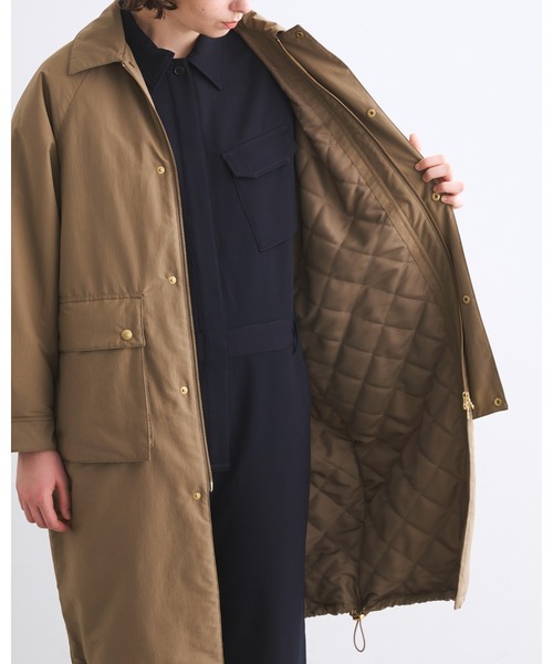 Traditional Weatherwear(トラディショナルウェザーウェア)の「ELTON LONG QLT(ダウンジャケット/コート・レディース・ベージュ・34)」の8枚目の写真