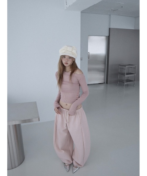 CladdA(クラタ)の「color training pants(スウェットパンツ・レディース・ピンク・FREE)」の5枚目の写真