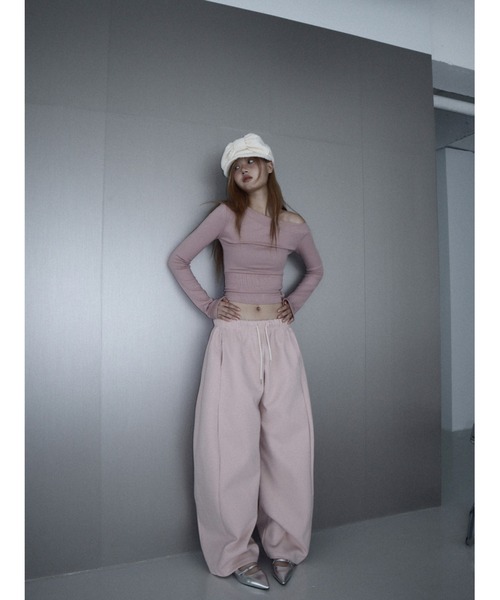CladdA(クラタ)の「color training pants(スウェットパンツ・レディース・ピンク・FREE)」の6枚目の写真