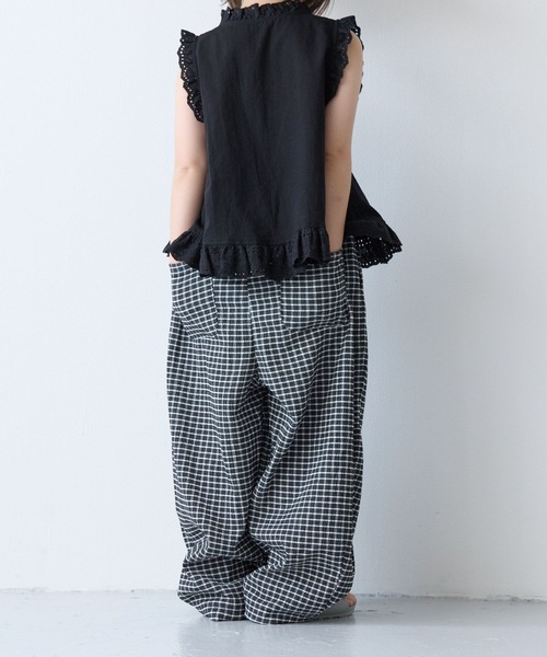 LOWRYS FARM（ローリーズファーム）の「チェックバルーンパンツ　1051091（その他パンツ・キッズ・アイボリー/イエロー/ブラック・110cm/120cm/130cm/140cm/150cm）」の14枚目の写真