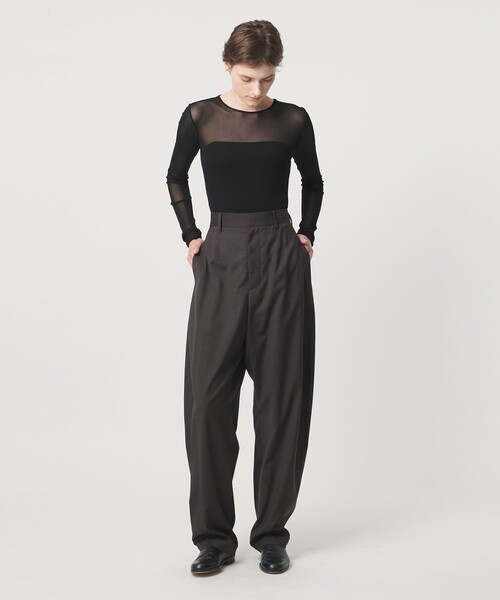LOEFF(ロエフ)の「<LOEFF>チュール ボディスーツ(Tシャツ/カットソー・レディース・ホワイト/ブラック・FREE)」の9枚目の写真