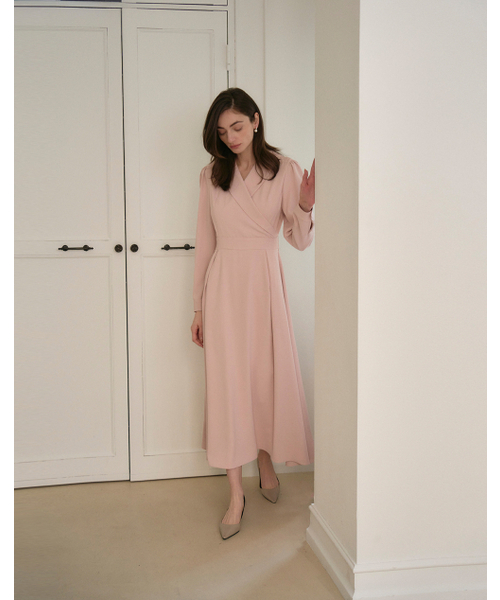 GIEMAR（ジエマル）の「ショールカラー ドレス ピンク（ワンピース・レディース・その他・SMALL/MEDIUM）」の3枚目の写真