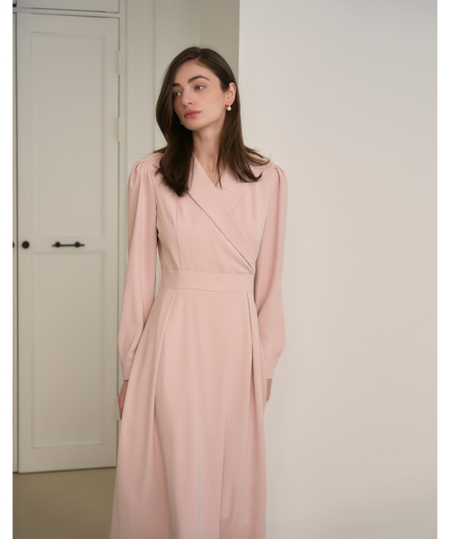 GIEMAR（ジエマル）の「ショールカラー ドレス ピンク（ワンピース・レディース・その他・SMALL/MEDIUM）」の4枚目の写真