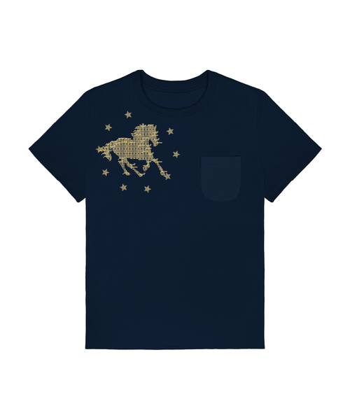 PRIMATE（プライメイト）の「STAR HORSE レディース スタンダードポケット半袖Tシャツ 6 COLORS（Tシャツ/カットソー・レディース・ホワイト/ブラック/ネイビー/カーキ/ピンク/ワイン・FREE）」の4枚目の写真